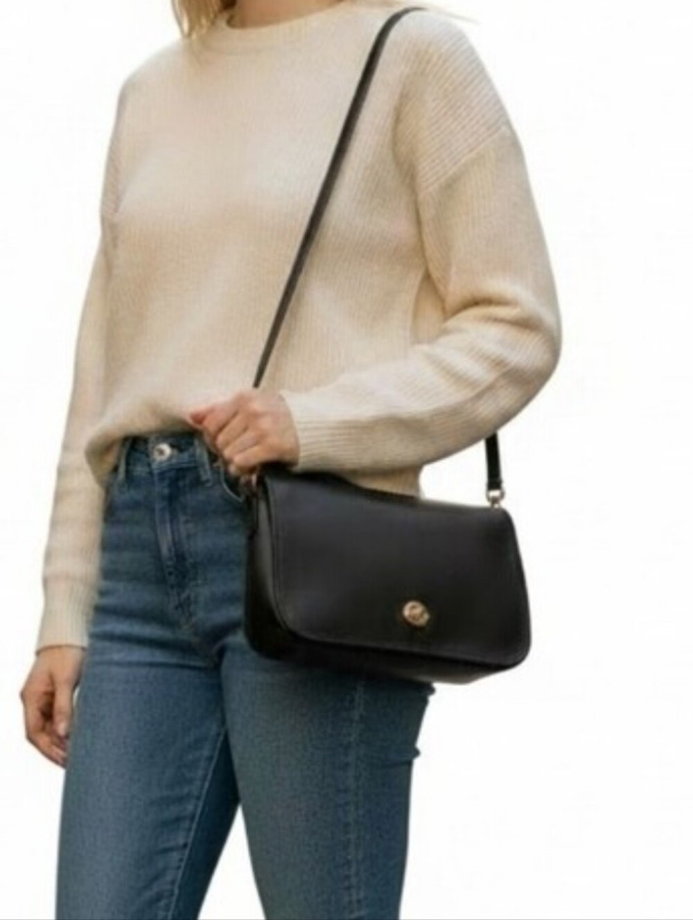 Coach Vintage Leather Convertable Clutch Shoulder Bag 9635 Made United States